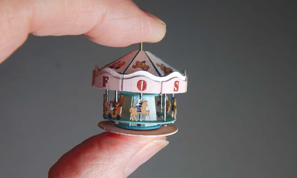 A tiny, spinning carousel (Photo courtesy of Jean Gibson).