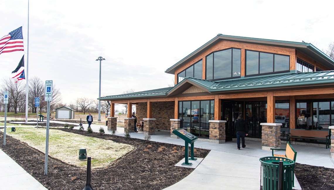 An Ohio public rest stop