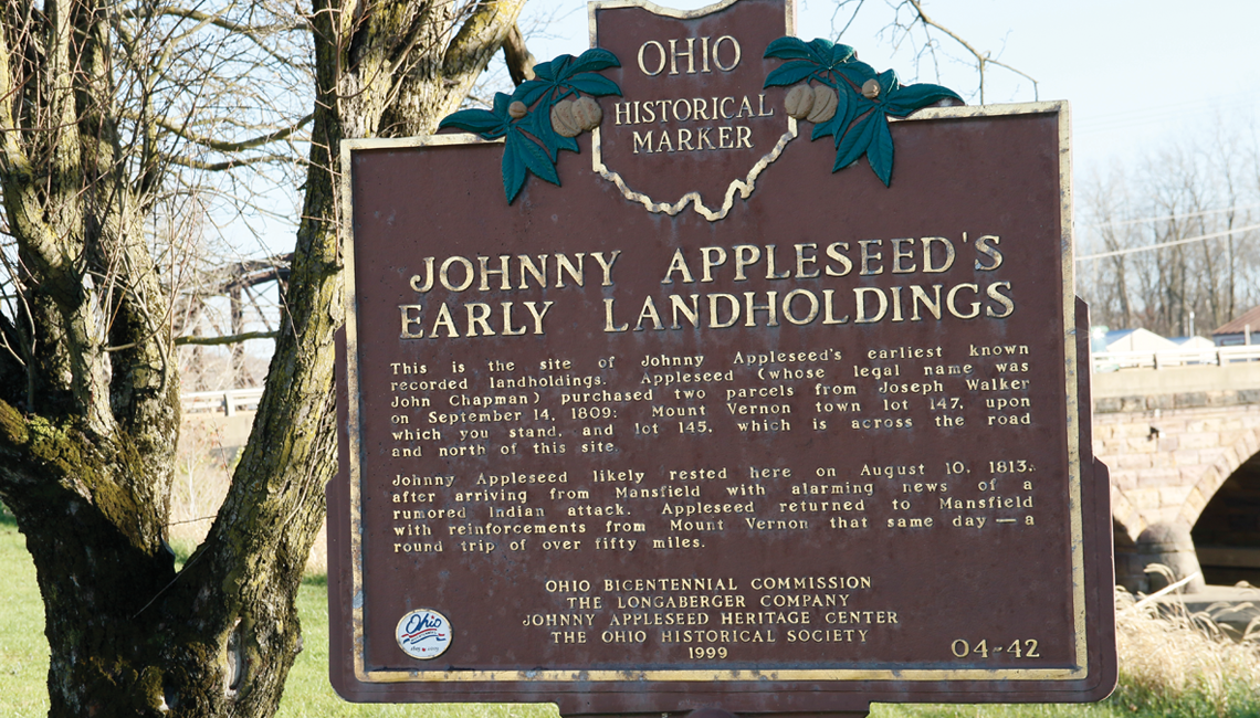 Johnny Appleseed sign in Ohio