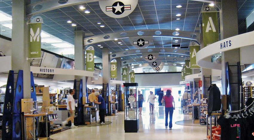 A photo of the National Museum of the United States Air Force gift shop.