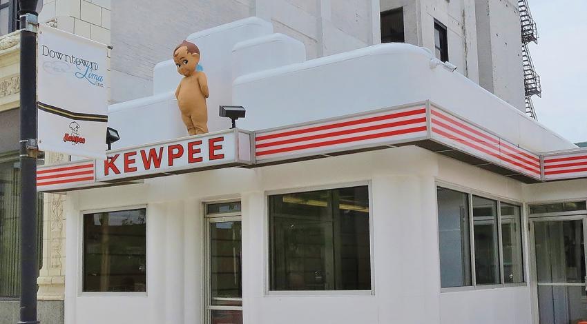 A picture of the outside of Kewpee Hamburgers