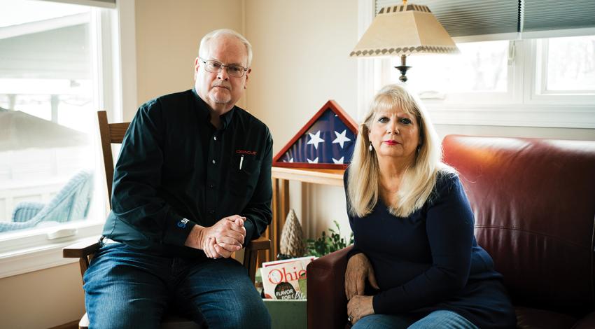 Steve and Debbie Terrill pose together for a photo.