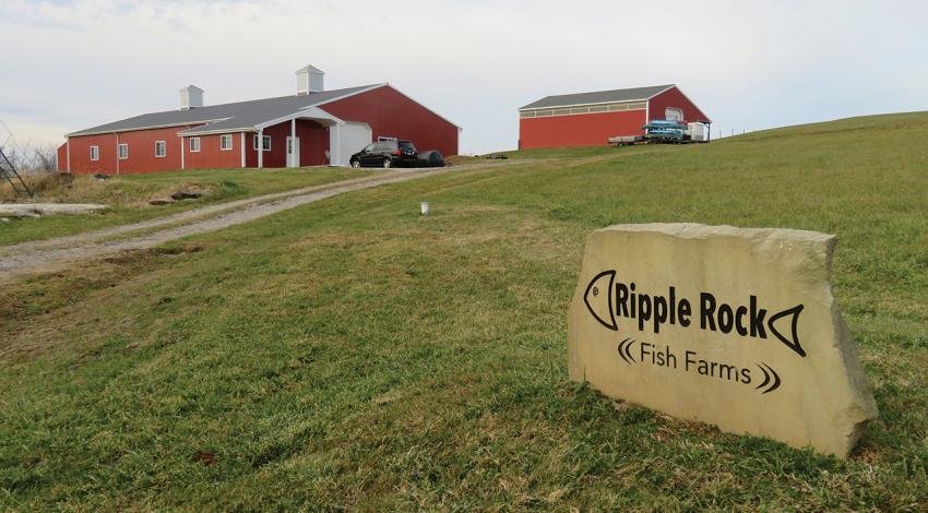 A picture of the outside of Ripple Rock alongside its sign.