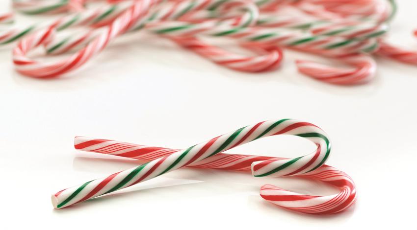 A picture of candy canes