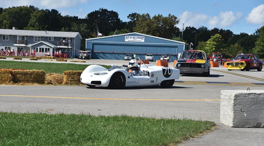 Auto race at airport