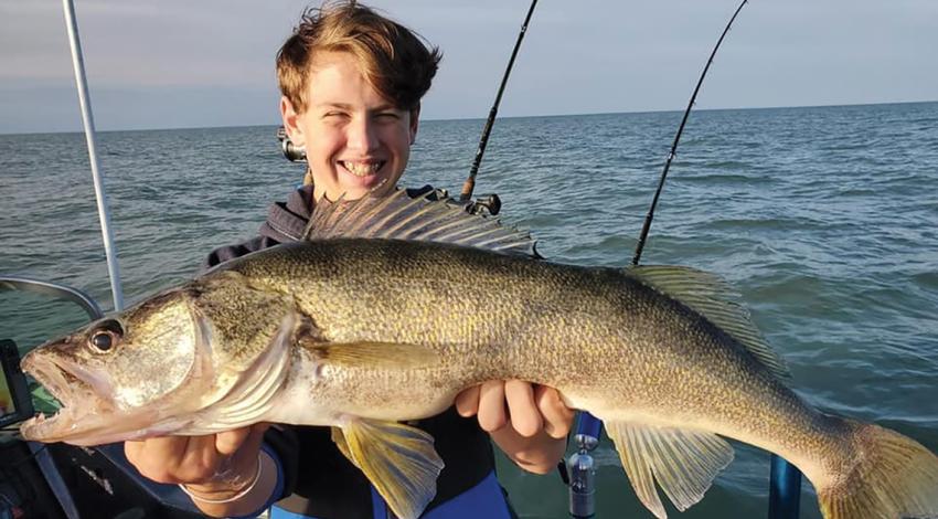 Brycen Burkhart with fish