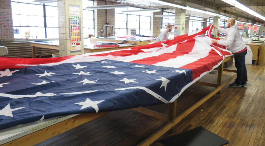 National Flag plans to resume factory tours and reopen its on-site flag museum soon. Check the company website for updates.