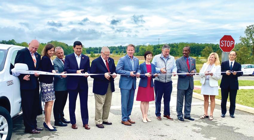 Ribbon cutting of the 33 Smart Mobility Corridor