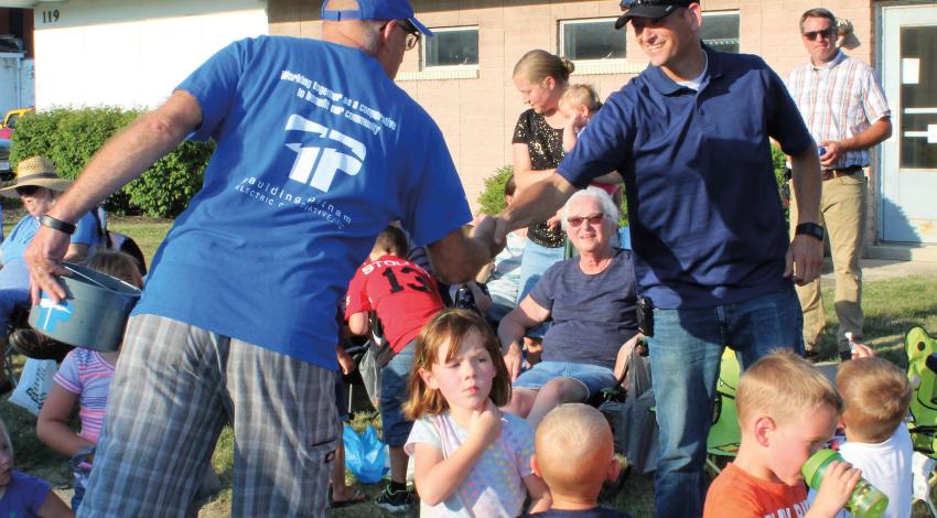 George Carter represents Paulding Putnam Electric Cooperative at a community event. 