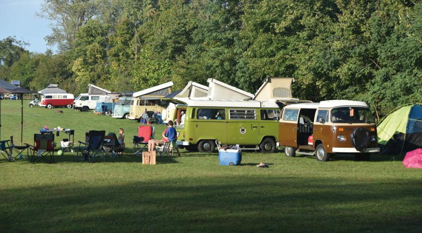 LEAKOIL invites its members and other owners of classic Volkswagen buses to gather, gawk, and gush over the classic cultural icons often associated with road-tripping, hippies, and the peace movement.