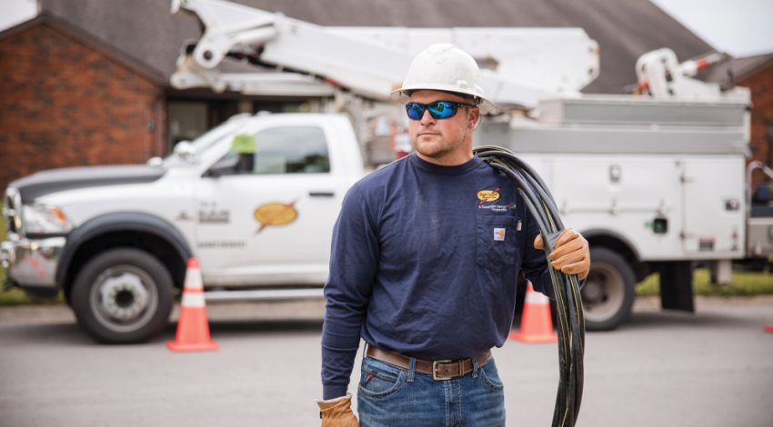 Ben Jones of South Central Power is finishing his associate degree through the COLT/WVU-P partnership. He plans to continue through the program and earn a bachelor’s degree.