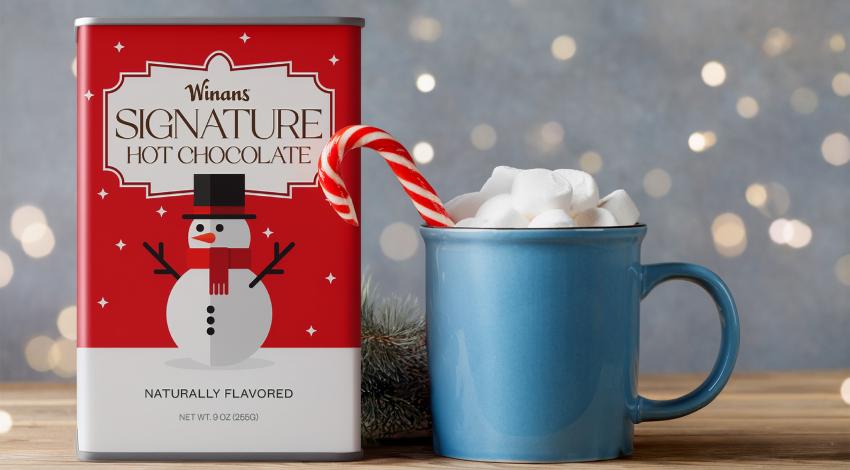 A Christmas hot cocoa