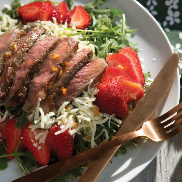 Strawberry Fields Steak Salad