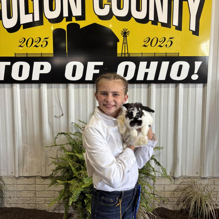 girl holding rabbit