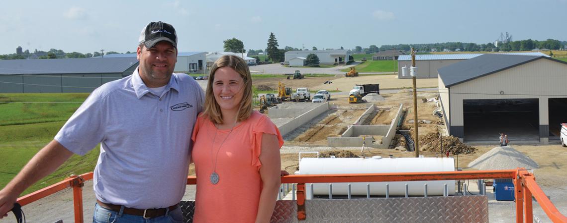 Dave and Danielle Buschur smile together for a photo.