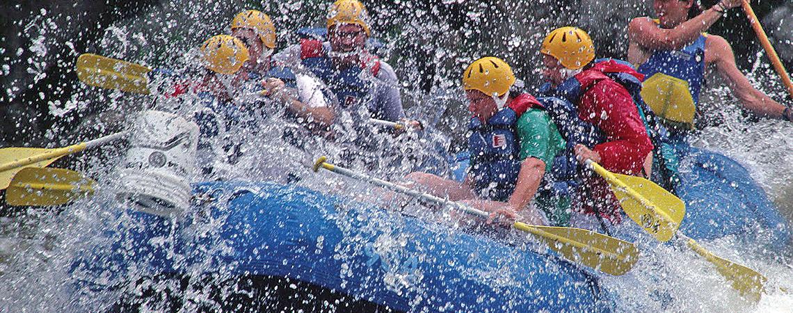 Whitewater rafting