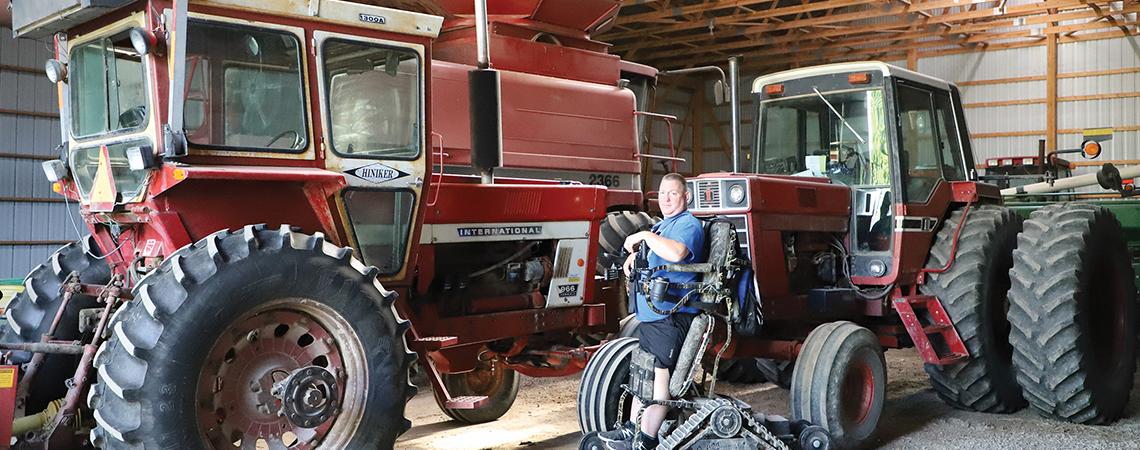 Jeff Austin and tractor