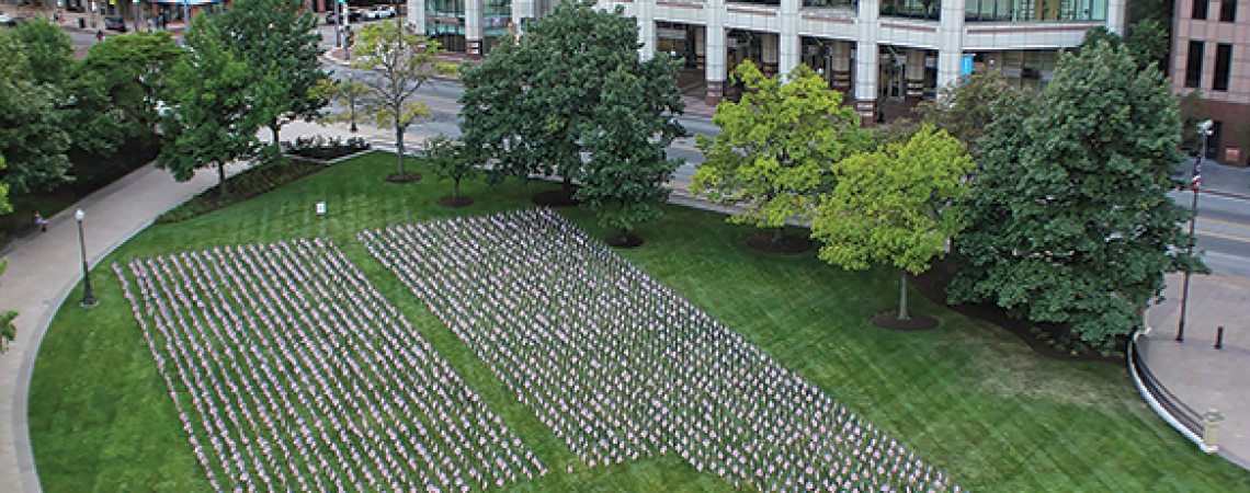 Ohio Statehouse Flag Display - Columbus