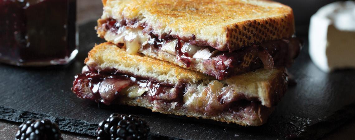 Blackberry Jam Grilled Cheese