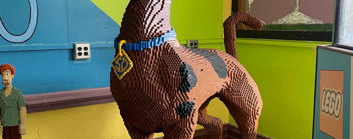 Scooby Doo, made from Legos.