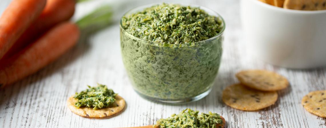 Carrot-Top Pesto