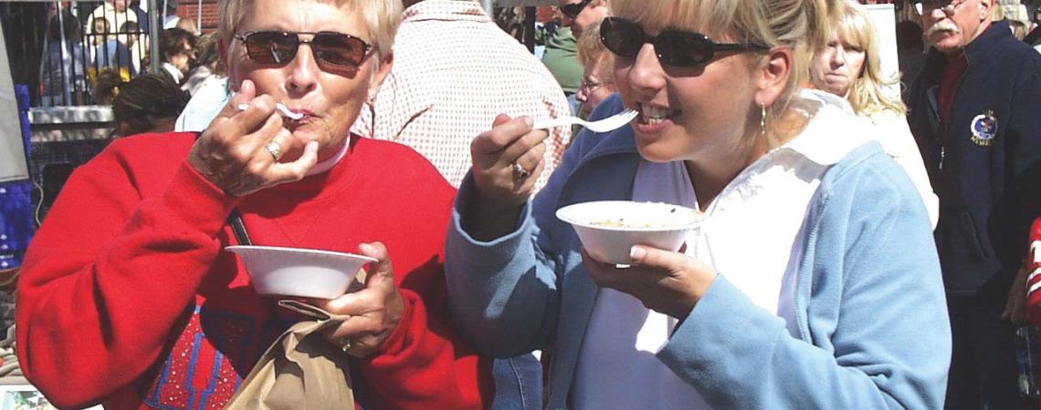 The Sauerkraut Festival that began in 1970 as a simple sidewalk sale has since grown into a two-day festival with some 450 craft booths and more than 30 food stands.