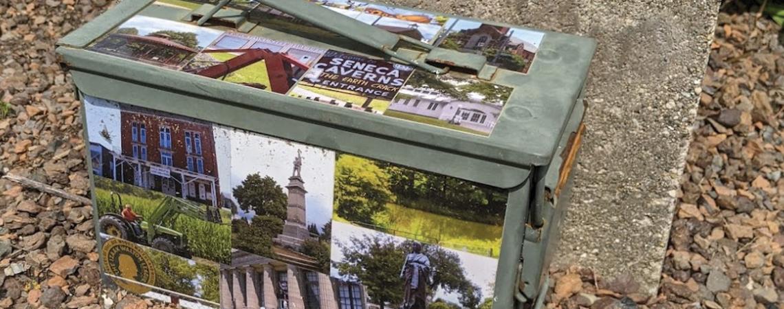 Caches are hidden above ground. They can range from shoebox-sized containers to micro-caches a few inches long, but you’ll know what you’re looking for before you begin.