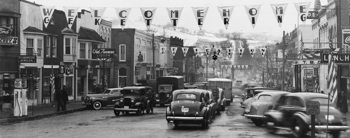 This photo shows how Kettering was warmly greeted when he visited Loudonville.