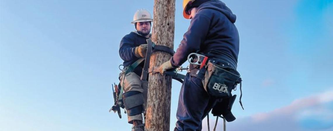 Brothers Tim and Mike Taylor both knew from a young age that they wanted to be electric lineworkers.