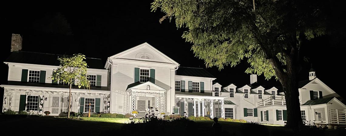 Malabar Farm hosts free, two-hour Haunted Hikes at dusk that take visitors along the lanes by the park’s restaurant, the Big House, the cemetery, and the Ceely Rose House (Photo courtesy of Malabar Farm).