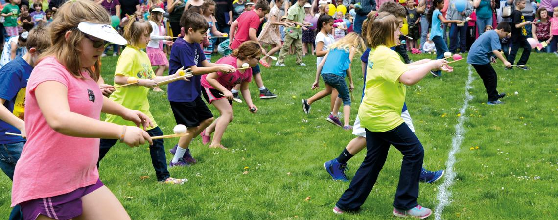 Open to children ages 3 to 10, the 2023 Hayes Easter Egg Roll takes place on April 8. Participants should bring three hardboiled, colored eggs to use in the games. There is no charge for the event or visiting Spiegel Grove’s grounds.