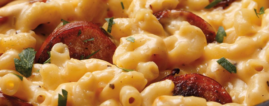 Smoky Skillet Sausage Mac & Cheese