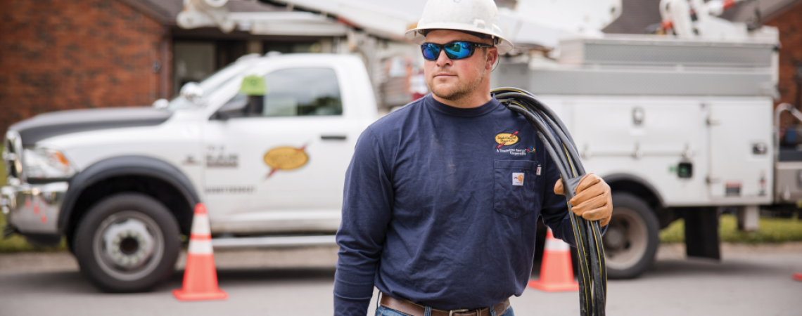 Ben Jones of South Central Power is finishing his associate degree through the COLT/WVU-P partnership. He plans to continue through the program and earn a bachelor’s degree.