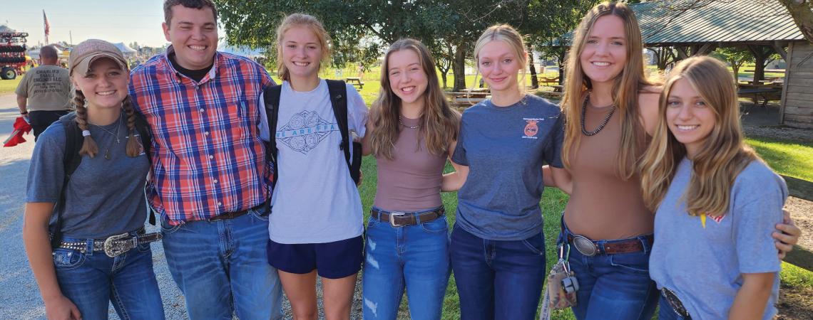 A group of teenagers