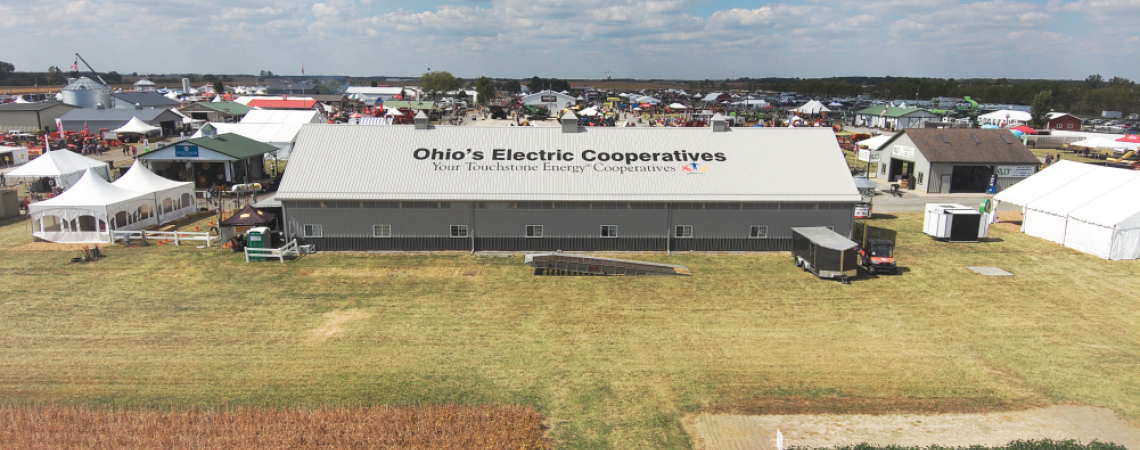Ohio's Electric Cooperatives building at Farm Science Review in London, Ohio