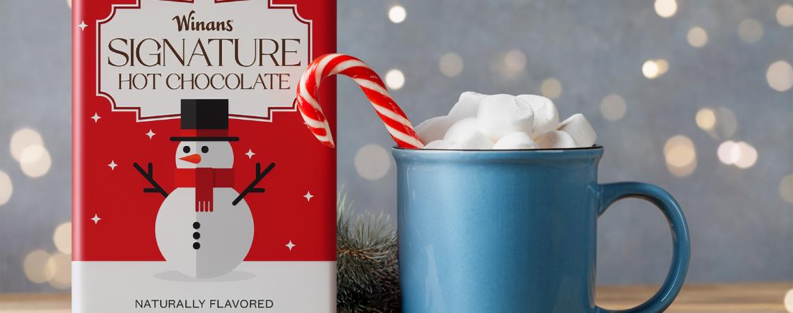 A Christmas hot cocoa