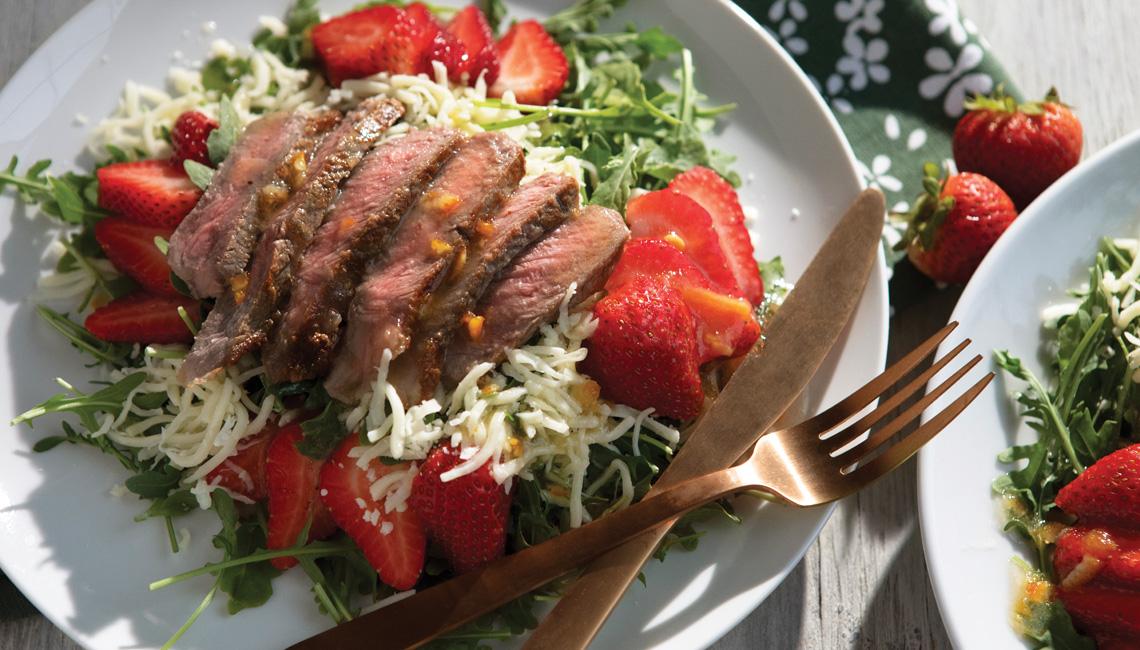 Strawberry Fields Steak Salad